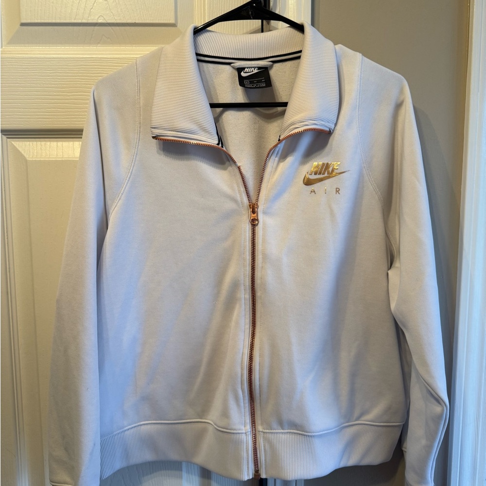Women’s Nike Air White Zip-Up Jacket - Picture 2 of 9
